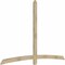 Ekena Millwork Bellingham Rough Sawn Timber Gable Bracket, Douglas Fir, 96"W x 64"H x 2"D x 4"F, 16/12 Pitch GBW096X64X0204BEL00RDF - alternate 5
